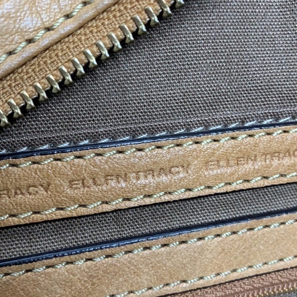 Ellen Tracy leather with pretty leather lace trim - Picture 12 of 12